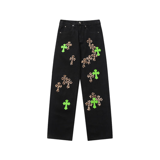 Chrome Hearts Premium Denim Jeans - Luxury Streetwear Collection