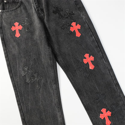 Chrome Hearts Artisan Denim Jeans - Handcrafted Designer Excellence