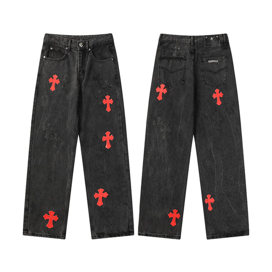 Chrome Hearts Artisan Denim Jeans - Handcrafted Designer Excellence