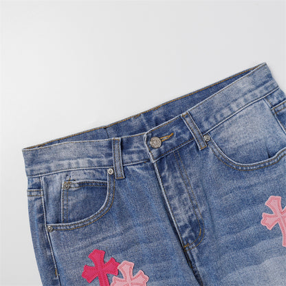 Chrome Hearts Signature Denim Jeans - Designer Streetwear Essential