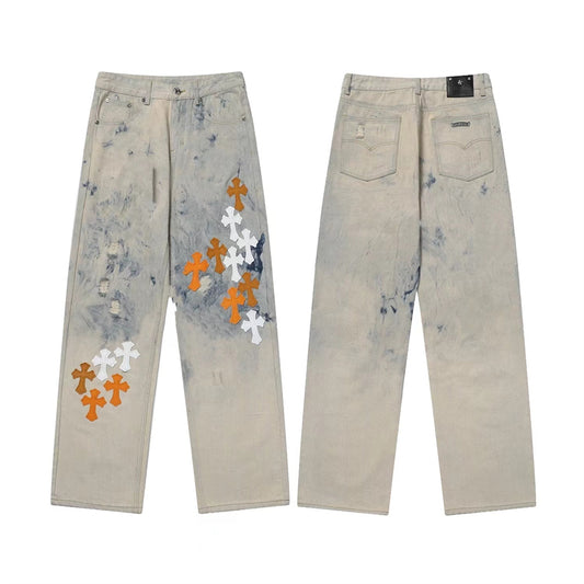 Chrome Hearts Luxury Denim Jeans - Iconic Streetwear Statement