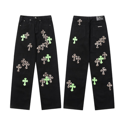 Chrome Hearts Premium Denim Jeans - Luxury Streetwear Collection