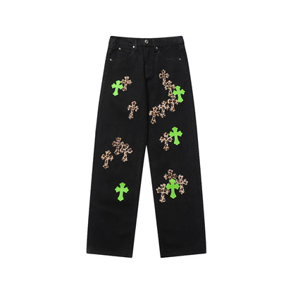 Chrome Hearts Premium Denim Jeans - Luxury Streetwear Collection