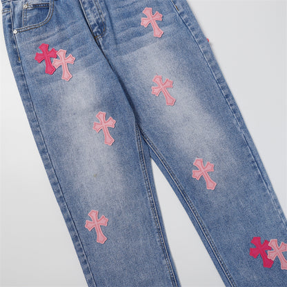Chrome Hearts Signature Denim Jeans - Designer Streetwear Essential