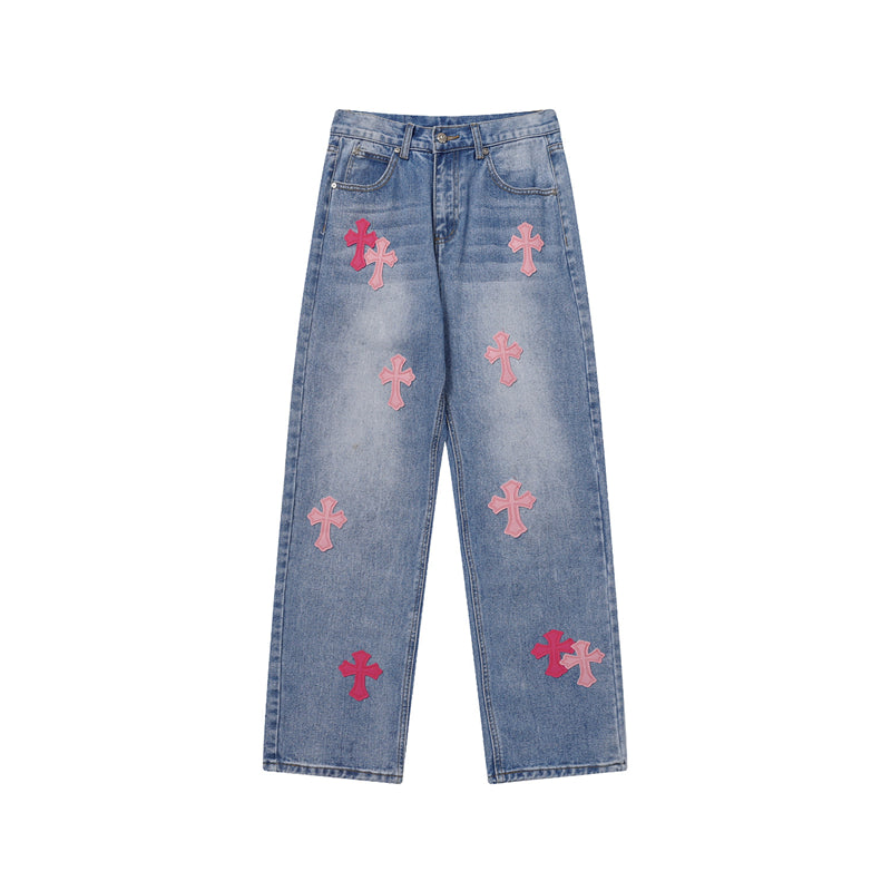 Chrome Hearts Signature Denim Jeans - Designer Streetwear Essential
